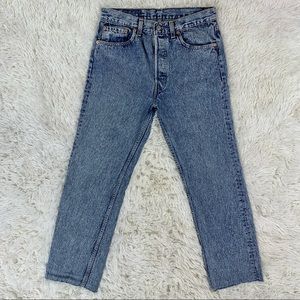 Vintage Men's Levi’s 501 Acid Washed Jeans 30x28